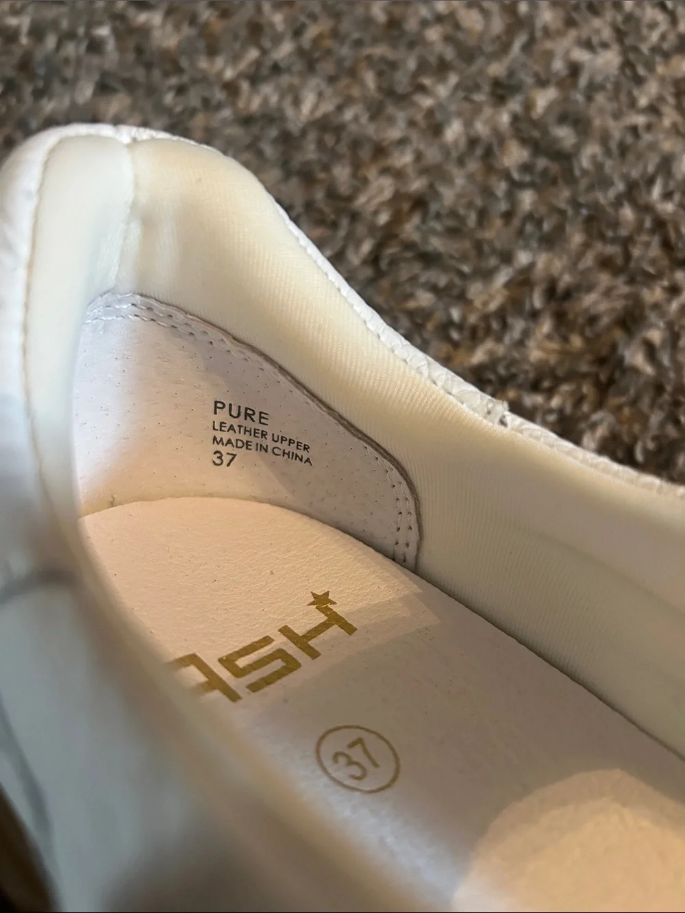 Ash Pure Mary Jane Leather Sneaker 37 7 - Picture 3 of 7